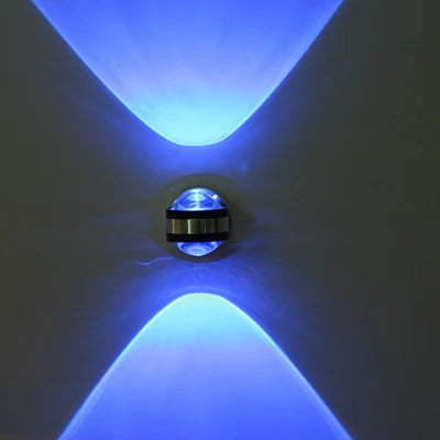 LED Crystal Wall Light Fixture - Elegant Warm White Illumination