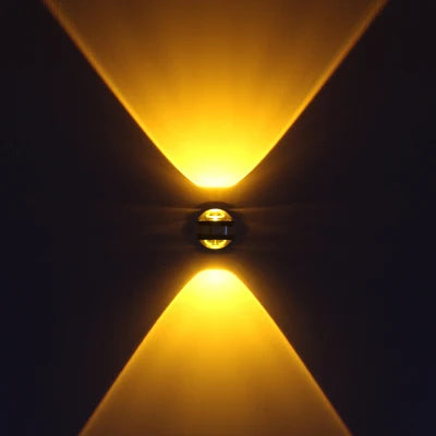 LED Crystal Wall Light Fixture - Elegant Warm White Illumination