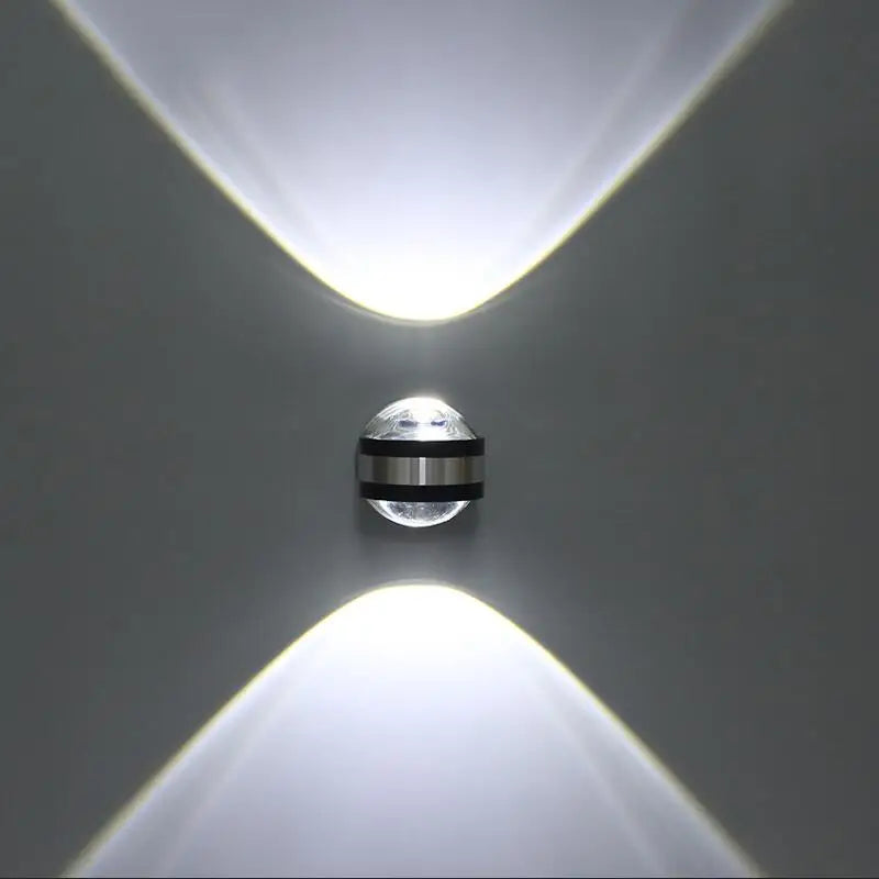 LED Crystal Wall Light Fixture - Elegant Warm White Illumination