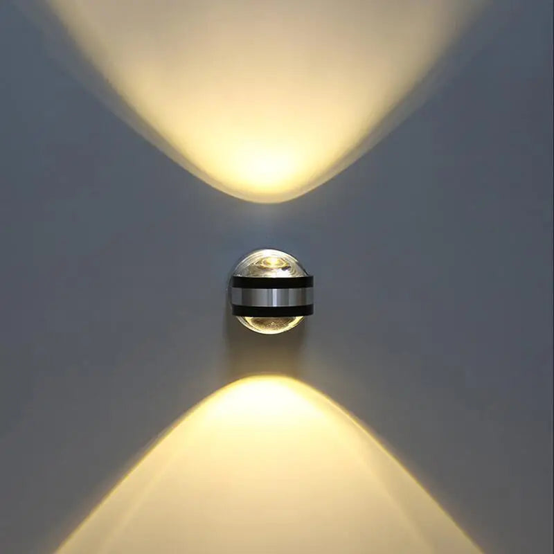 LED Crystal Wall Light Fixture - Elegant Warm White Illumination