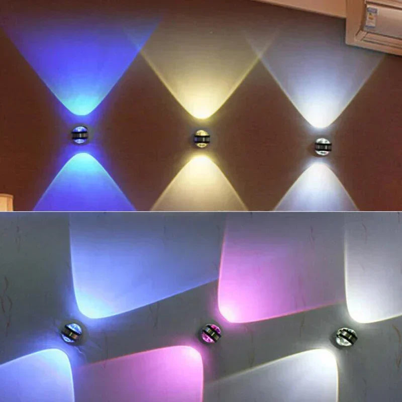 LED Crystal Wall Light Fixture - Elegant Warm White Illumination