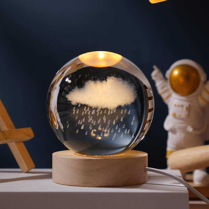 Crystal Ball USB Night Light Lamp