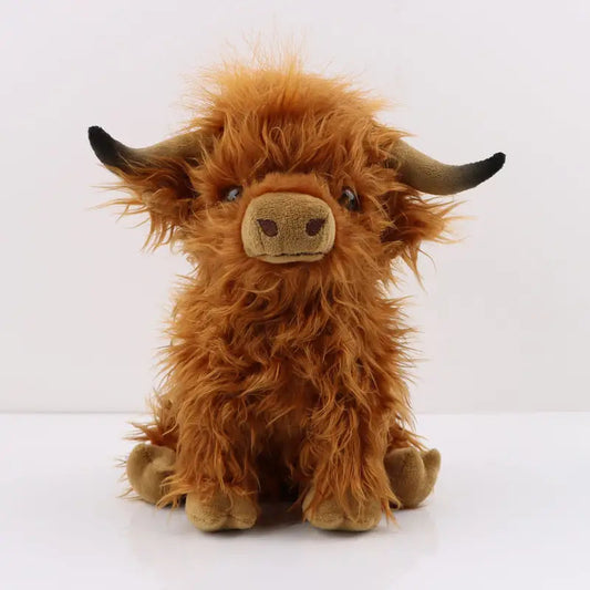 Soft Plush Highland Cow Stuffed Animal Cuddle Toy