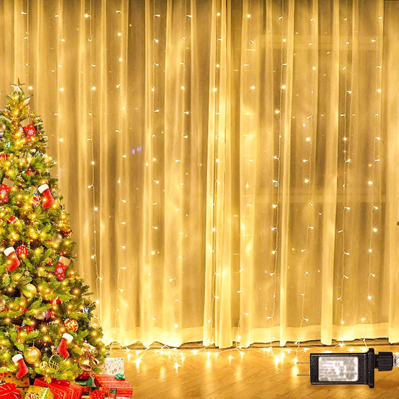 Waterproof LED Curtain Lights with Remote and Multiple Modes