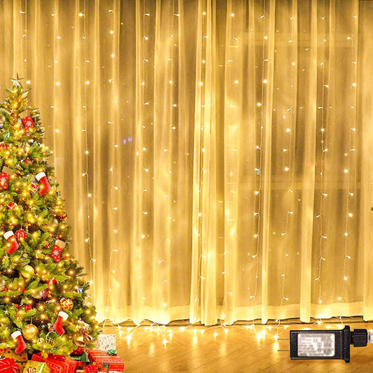 Waterproof LED Curtain Lights with Remote and Multiple Modes