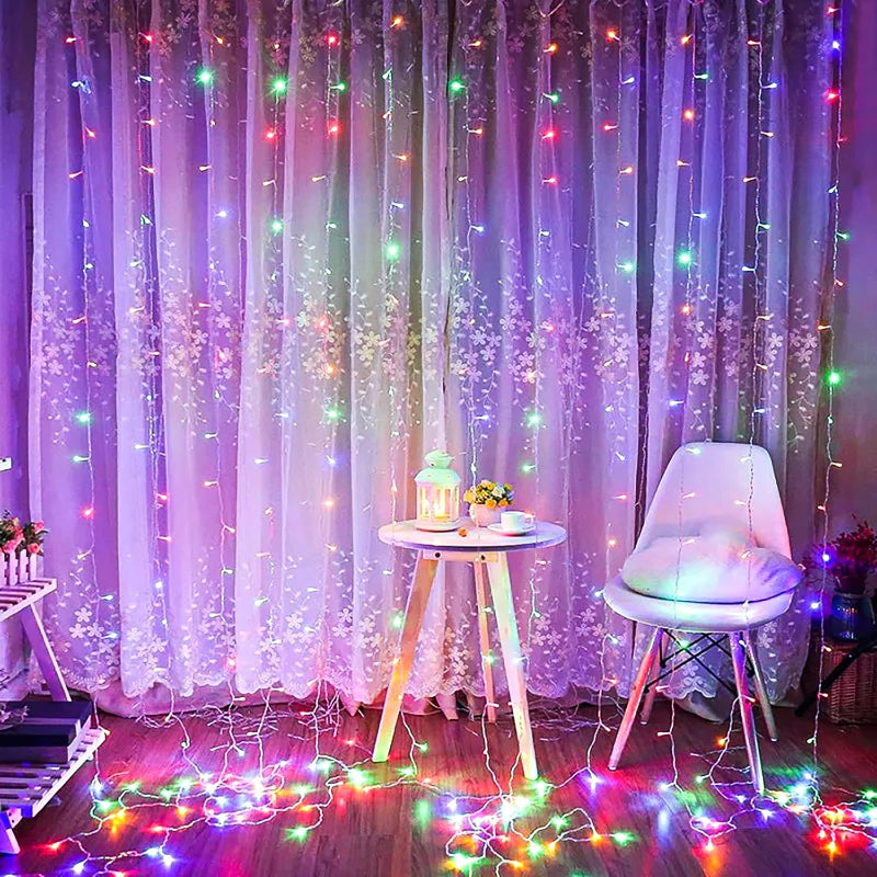 Waterproof LED Curtain Lights with Remote and Multiple Modes
