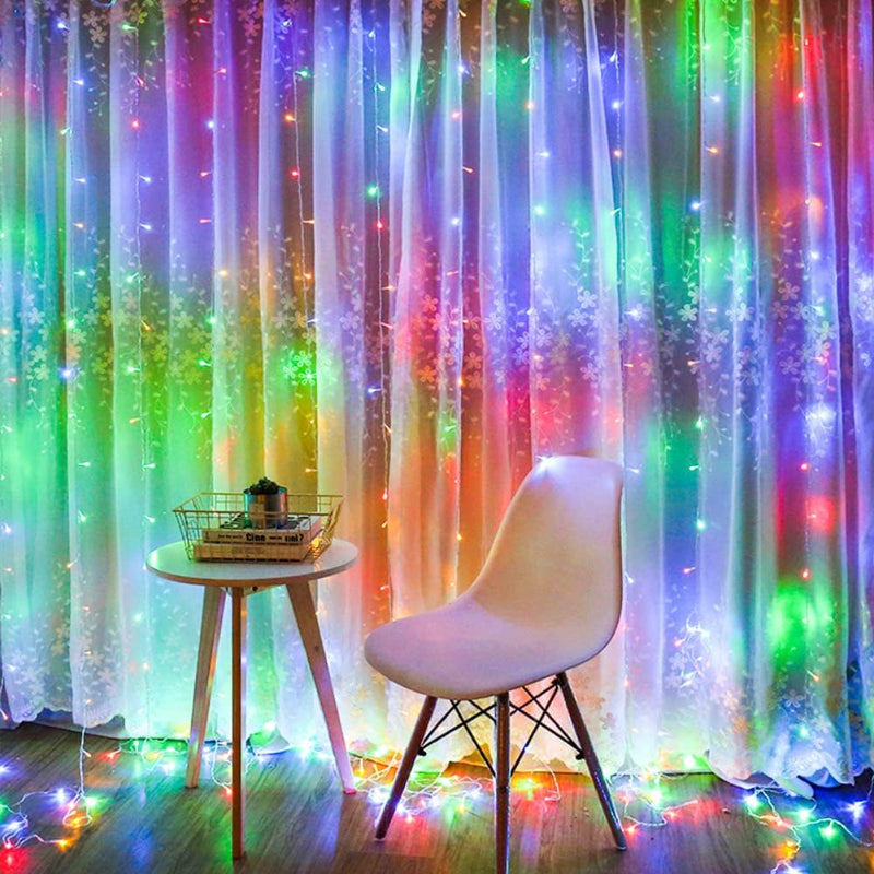 Waterproof LED Curtain Lights with Remote and Multiple Modes