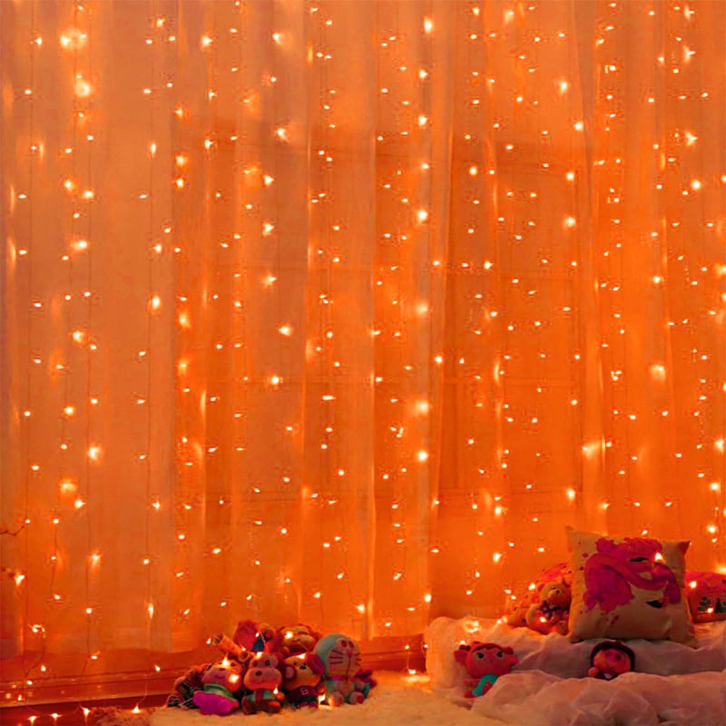 Waterproof LED Curtain Lights with Remote and Multiple Modes