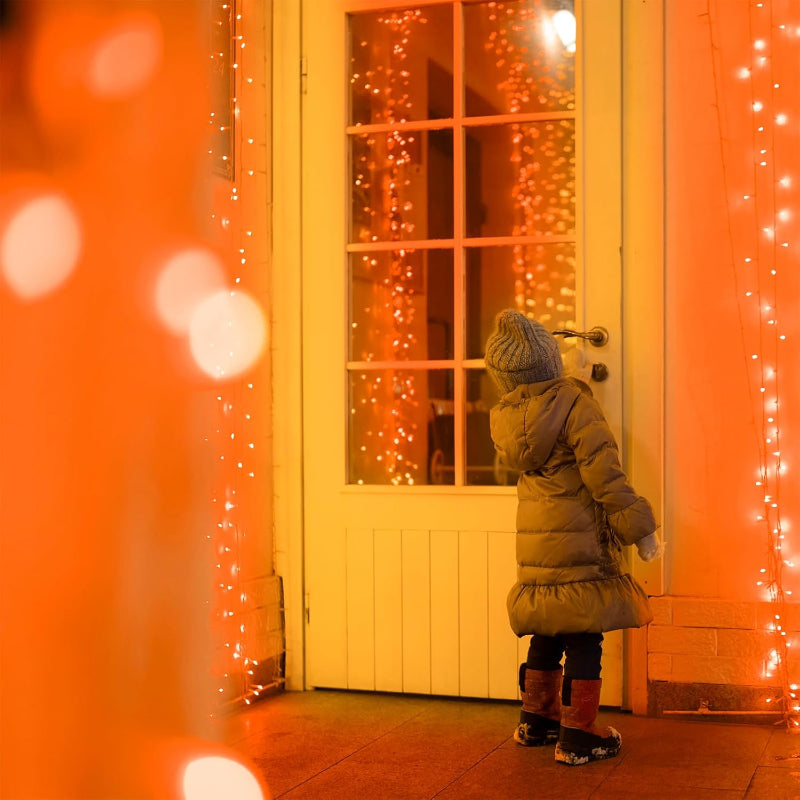 Waterproof LED Curtain Lights with Remote and Multiple Modes
