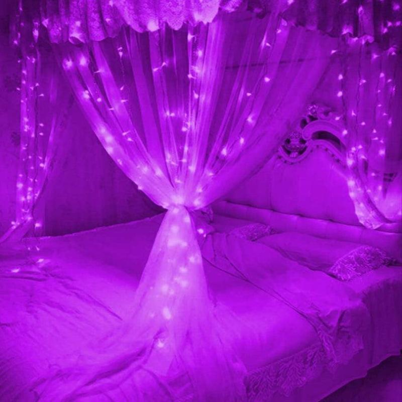 Waterproof LED Curtain Lights with Remote and Multiple Modes