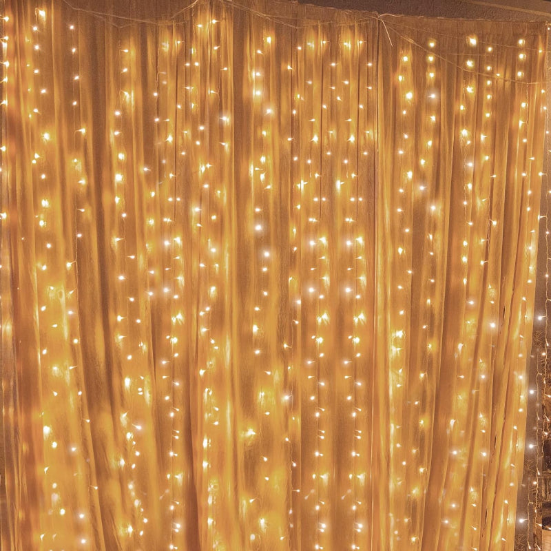 Waterproof LED Curtain Lights with Remote and Multiple Modes