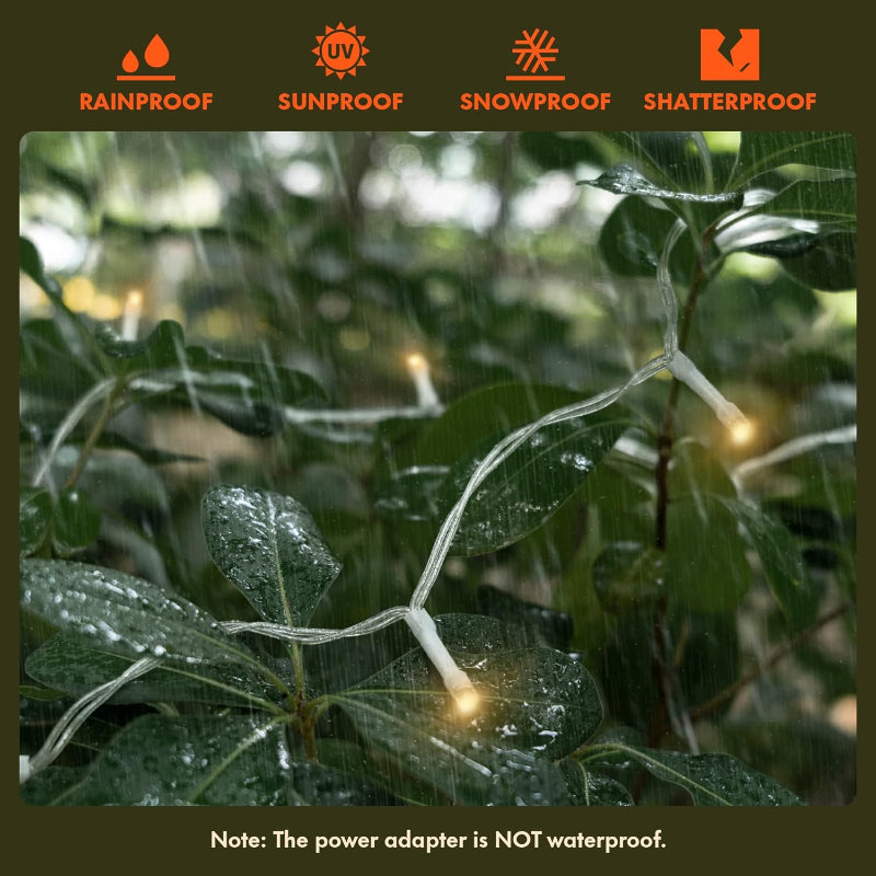 Waterproof LED Curtain Lights with Remote and Multiple Modes