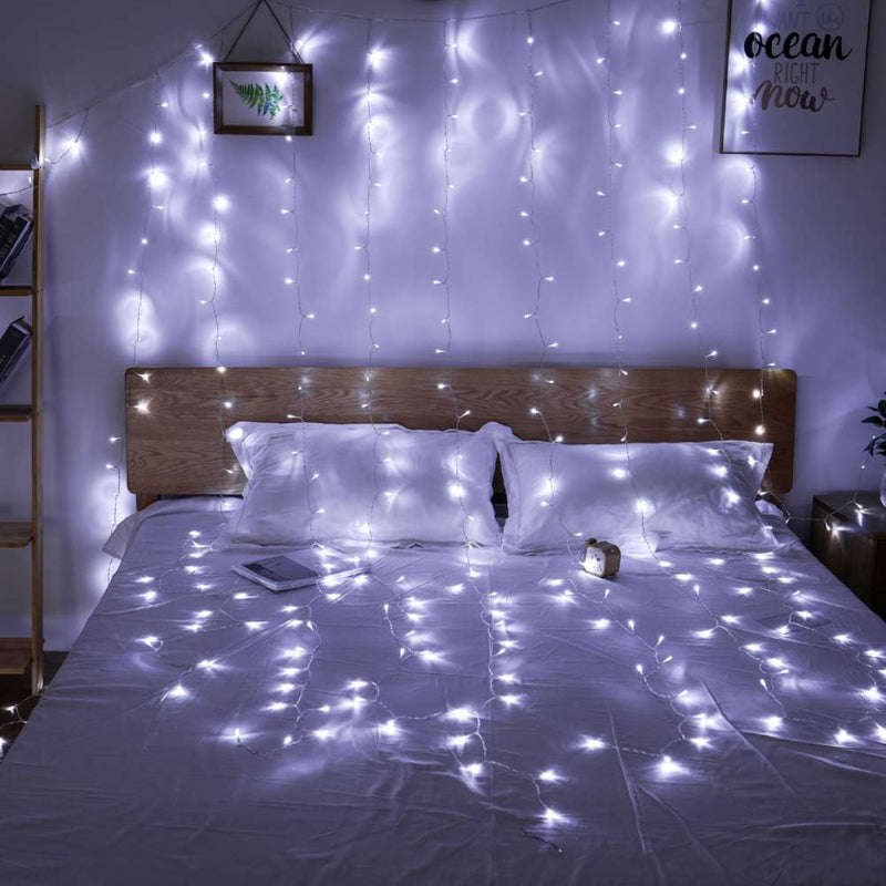 Waterproof LED Curtain Lights with Remote and Multiple Modes
