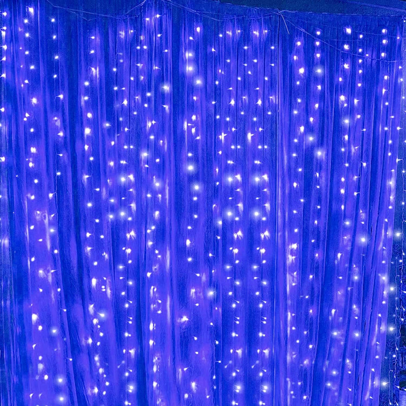 Waterproof LED Curtain Lights with Remote and Multiple Modes