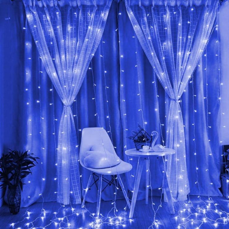 Waterproof LED Curtain Lights with Remote and Multiple Modes