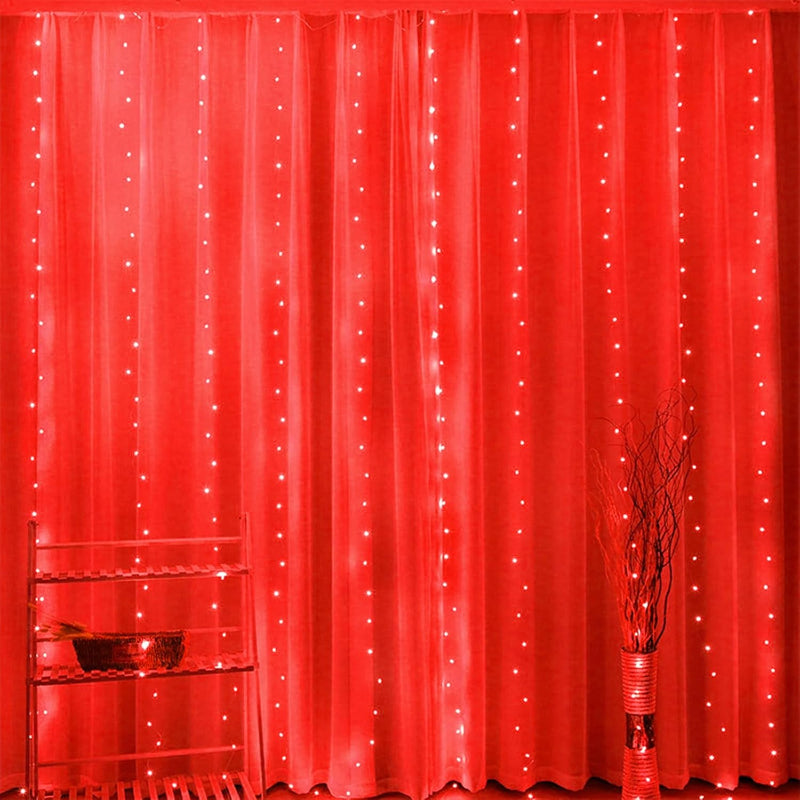 Waterproof LED Curtain Lights with Remote and Multiple Modes