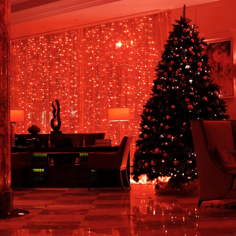 Waterproof LED Curtain Lights with Remote and Multiple Modes