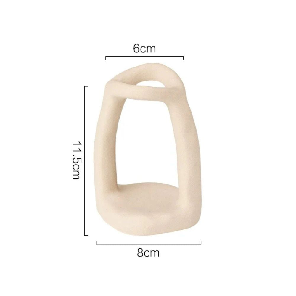 Ceramic Loop Organizer for Bathroom and Office