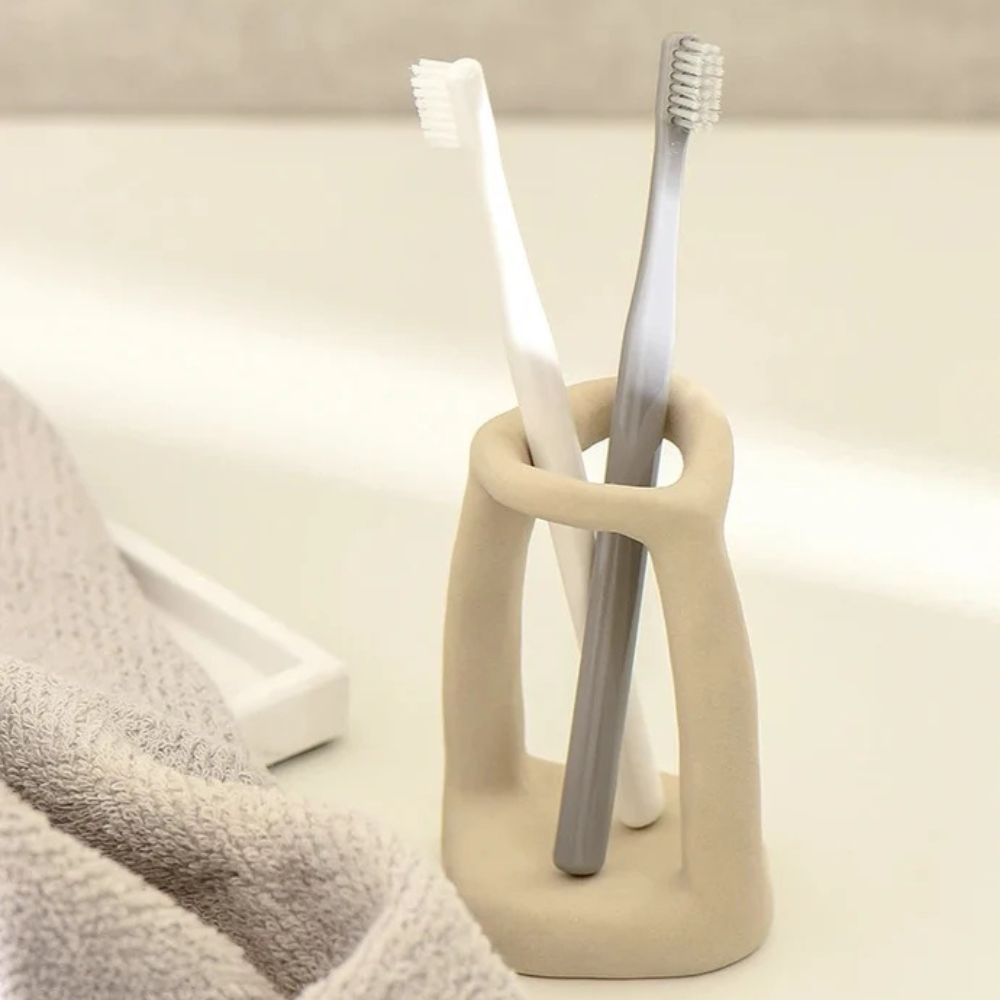 Ceramic Loop Organizer for Bathroom and Office