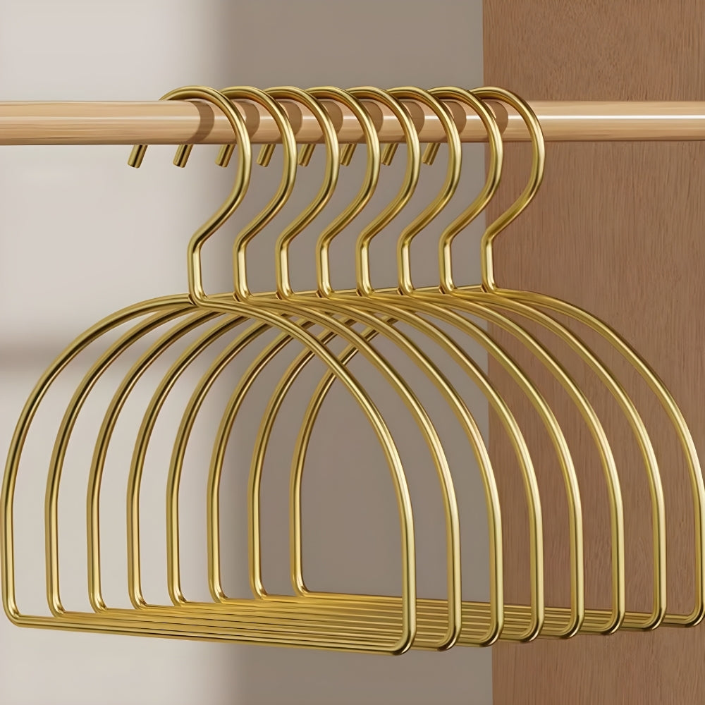 Curved Gold Scarf Hanger Set for Organized Storage