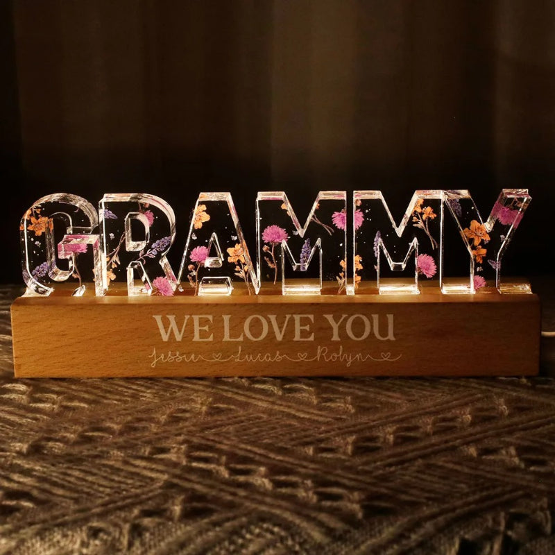 Custom Floral 3D LED Night Light