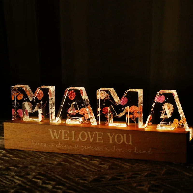 Custom Floral 3D LED Night Light