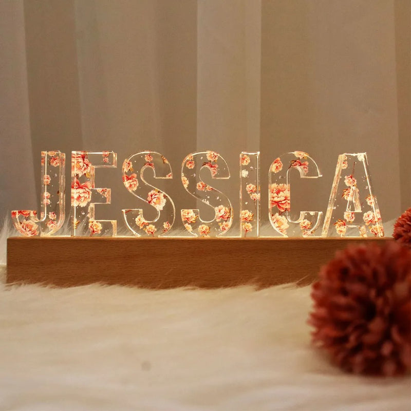 Custom Floral 3D LED Night Light