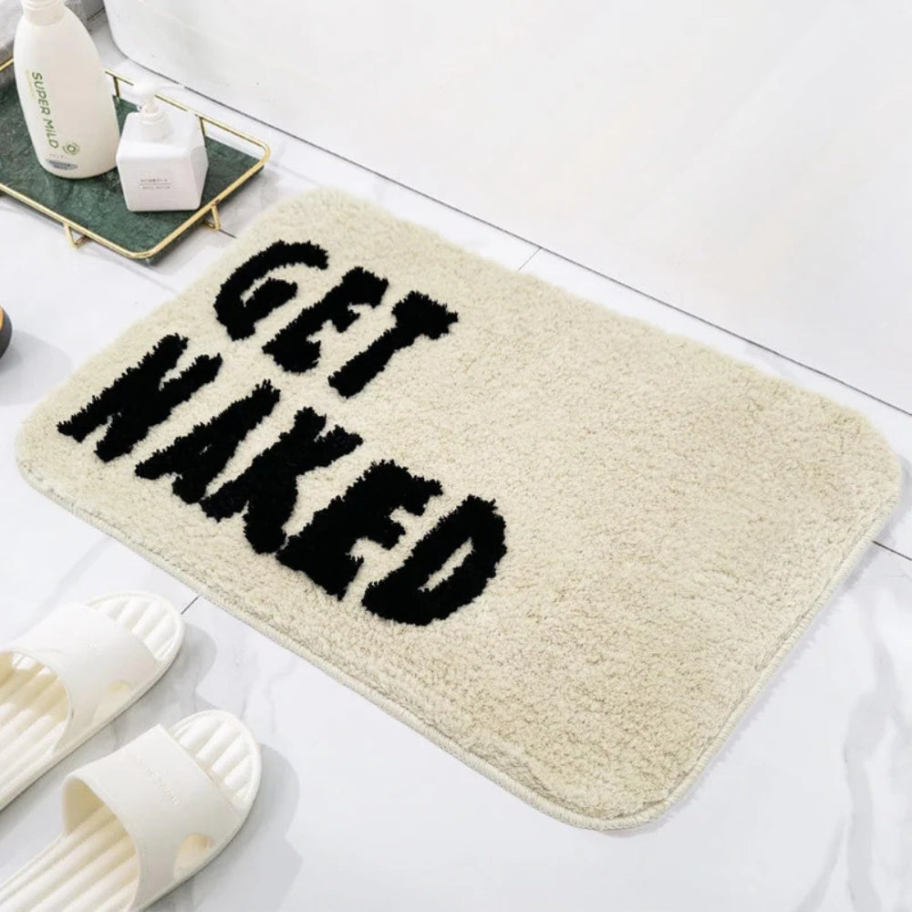 Fluffy Microfiber Bath Mat with Non-Slip Backing
