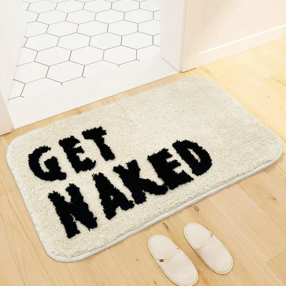 Fluffy Microfiber Bath Mat with Non-Slip Backing