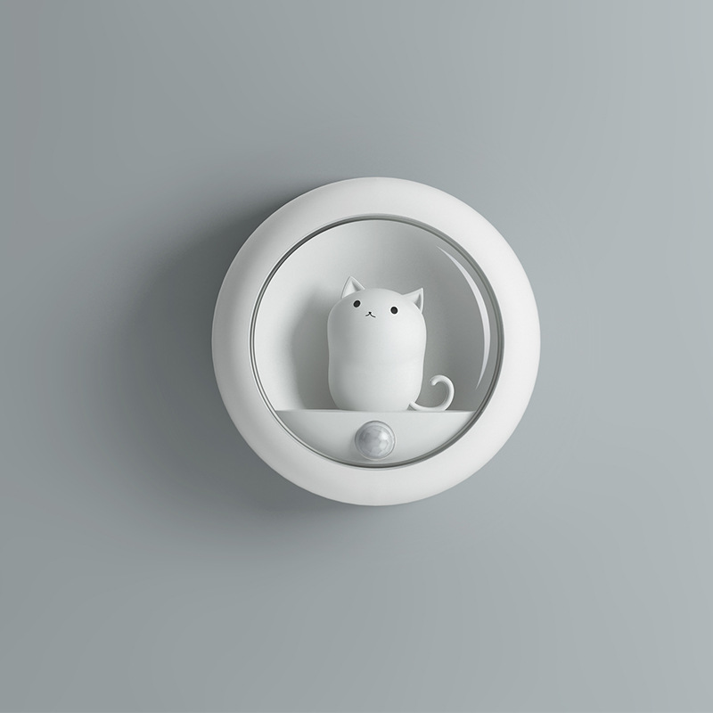Cute Cat Rechargeable Motion Sensor Night Light