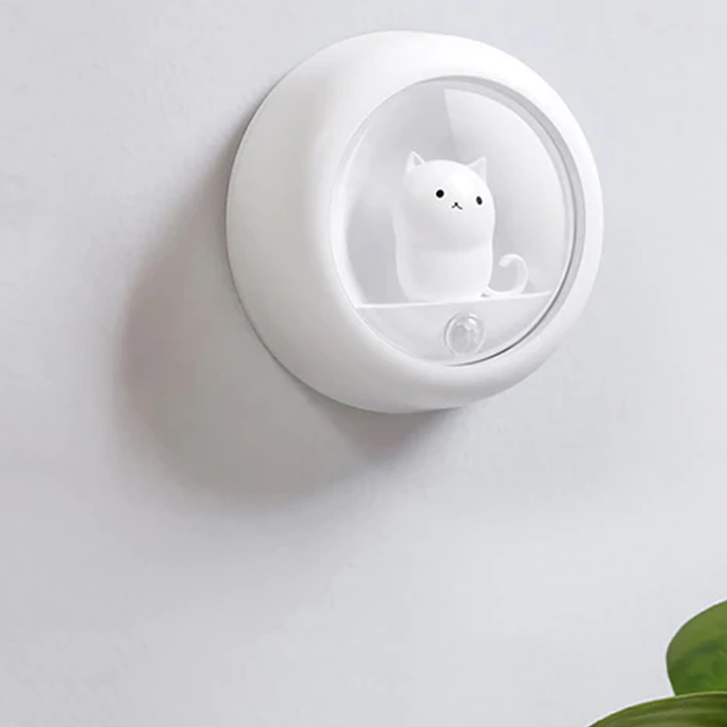 Cute Cat Rechargeable Motion Sensor Night Light