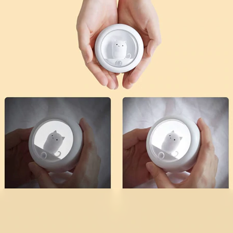 Cute Cat Rechargeable Motion Sensor Night Light