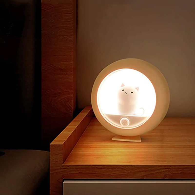Cute Cat Rechargeable Motion Sensor Night Light