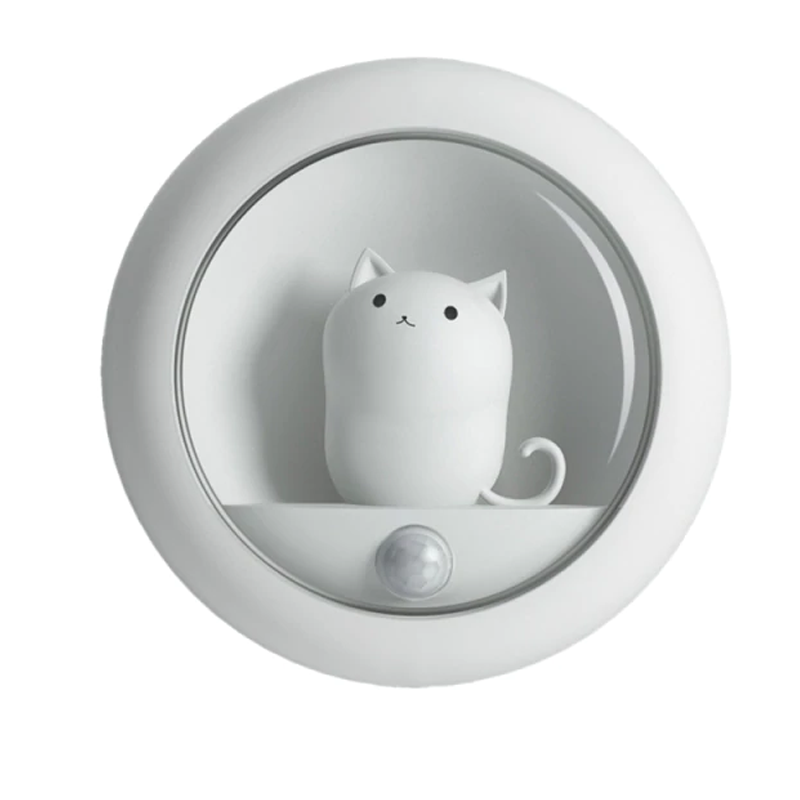 Cute Cat Rechargeable Motion Sensor Night Light