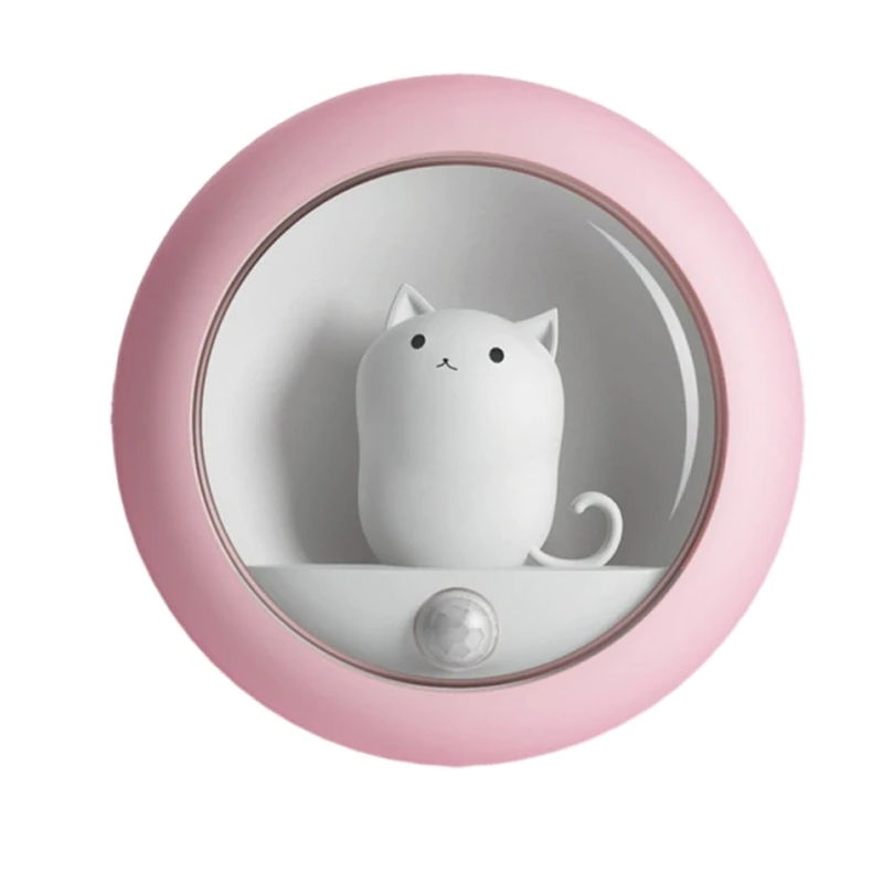 Cute Cat Rechargeable Motion Sensor Night Light