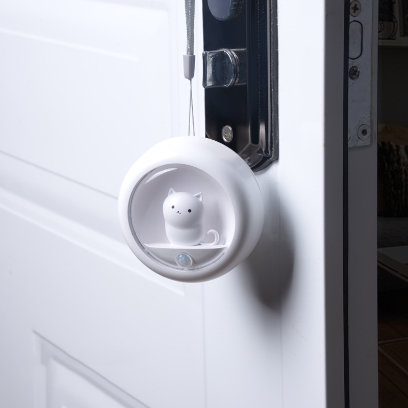 Cute Cat Rechargeable Motion Sensor Night Light
