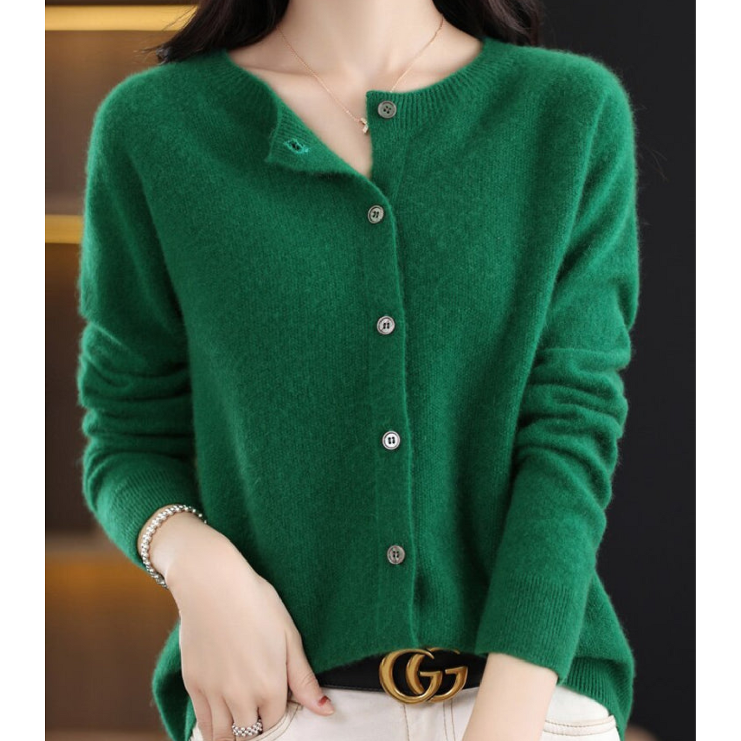 Women's O-Neck Soft Cardigan for All Seasons