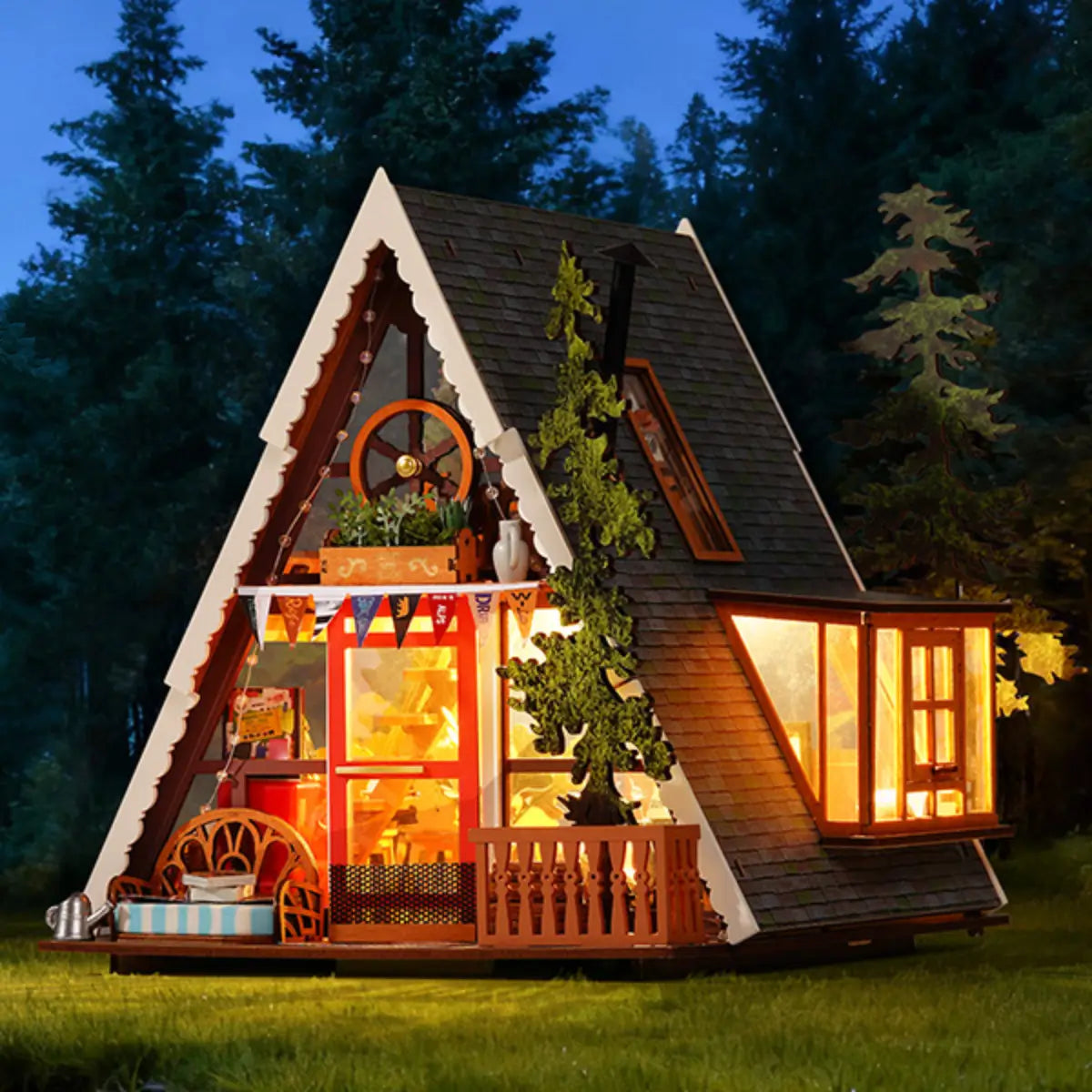 Rustic Dreamy Cabin Retreat Model Kit