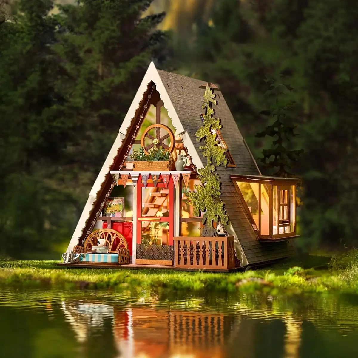 Rustic Dreamy Cabin Retreat Model Kit