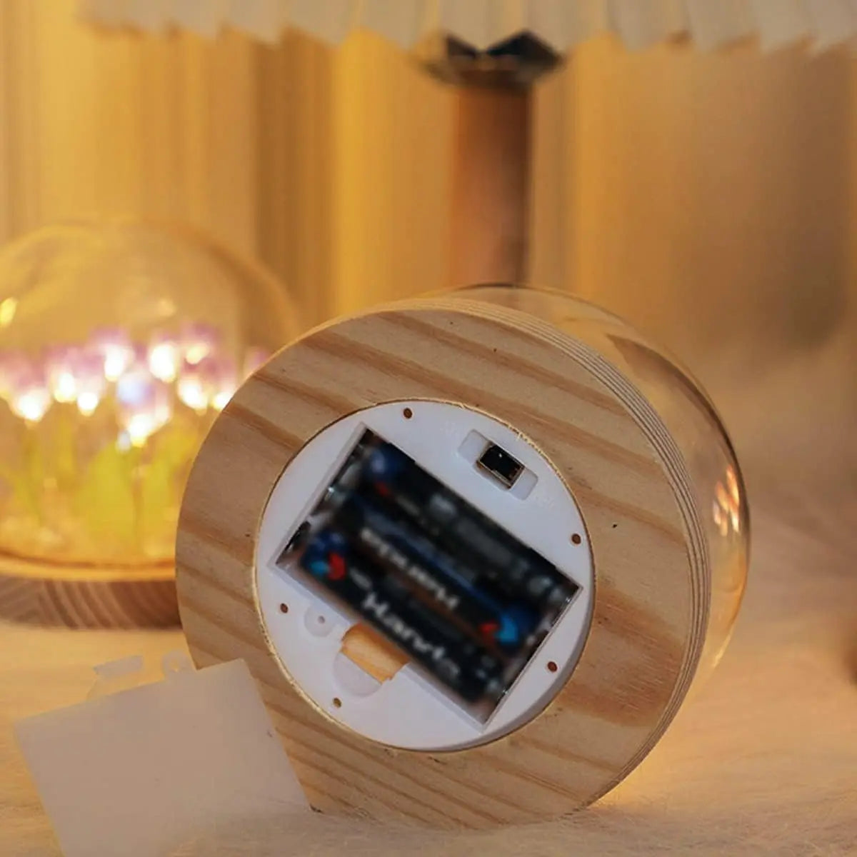 DIY Glass Tulip Globe Night Light