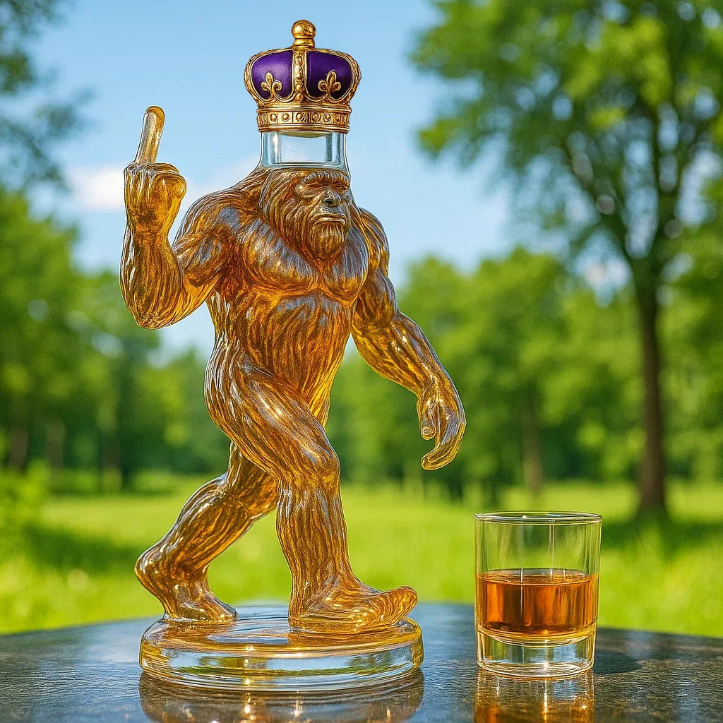 Bigfoot Whiskey Decanter with Quirky Design