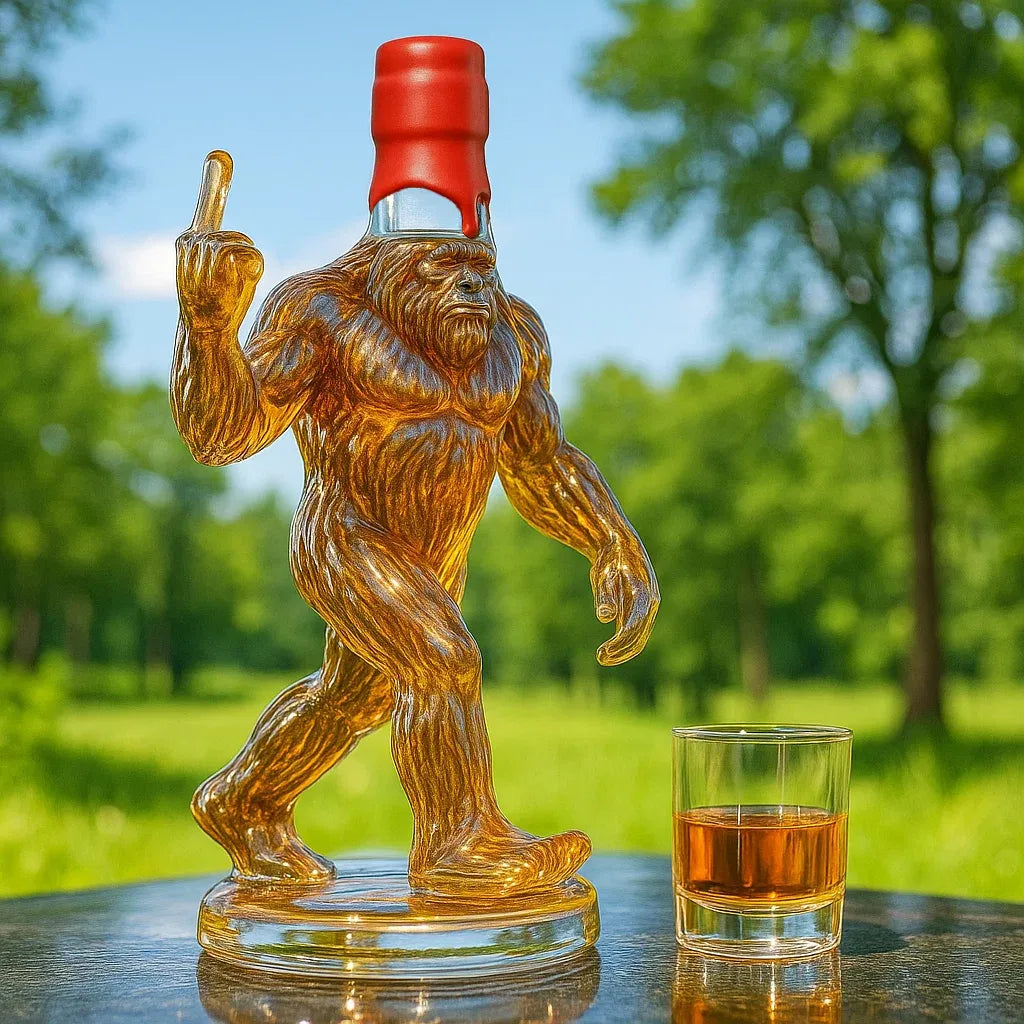 Bigfoot Whiskey Decanter with Quirky Design