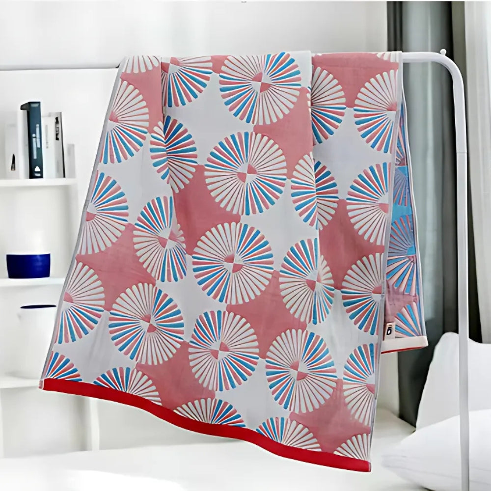 Jacquard Floral Cotton Bath Towel