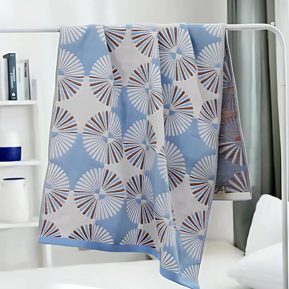 Jacquard Floral Cotton Bath Towel