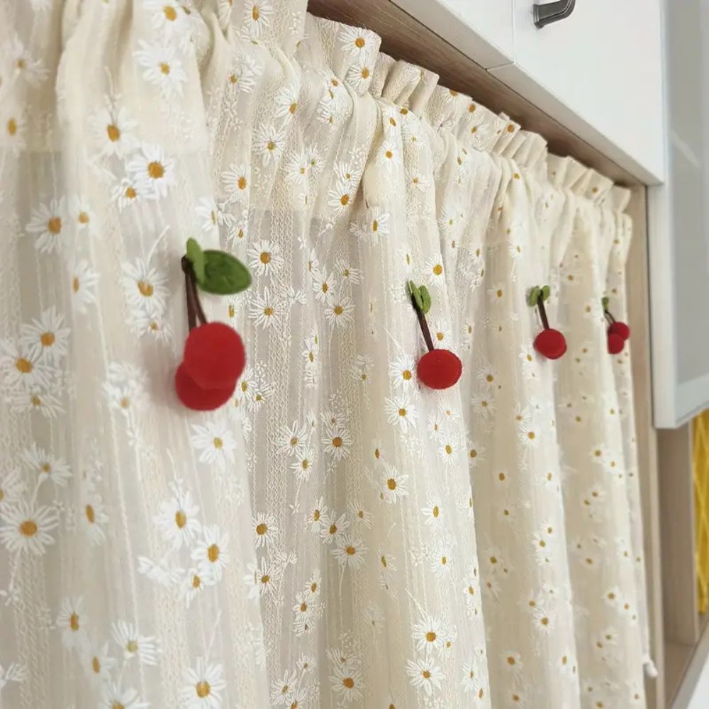 Daisy Breeze Floral Cabinet Curtain
