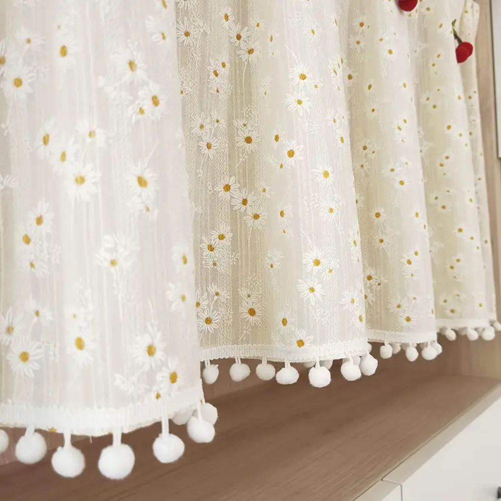 Daisy Breeze Floral Cabinet Curtain