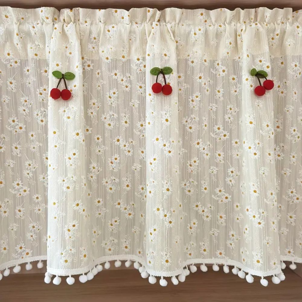 Daisy Breeze Floral Cabinet Curtain