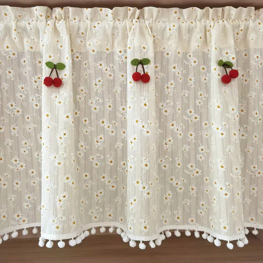 Daisy Breeze Floral Cabinet Curtain