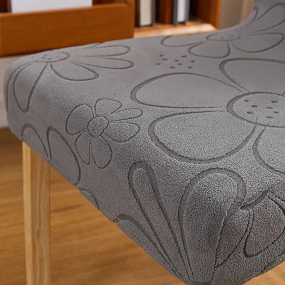 Stretch Microfiber Dining Chair Cover - Daisy Design