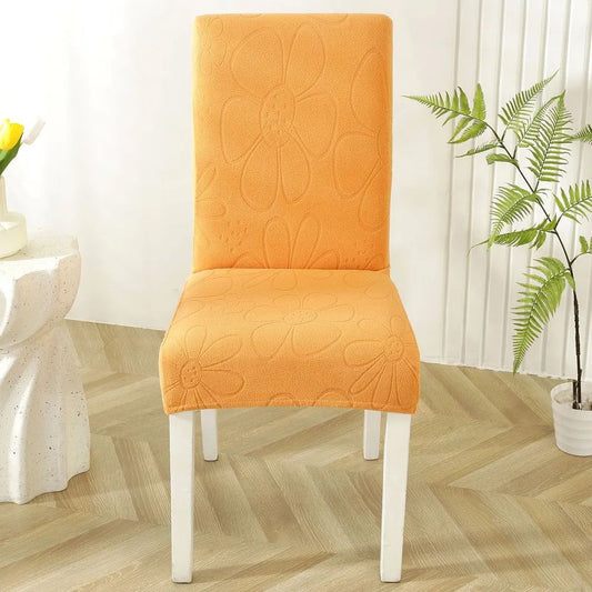 Stretch Microfiber Dining Chair Cover - Daisy Design